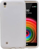 Sand Look TPU Backcover Case Hoesje voor LG X Style K200 Wit