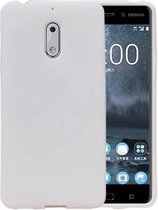 Sand Look TPU Backcover Case Hoesje voor Nokia 6 Wit
