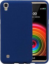 Sand Look TPU Backcover Case Hoesje voor LG X Power K220 Blauw