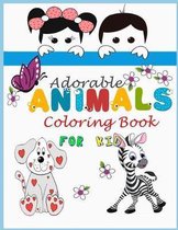 Adorable Animals Coloring book for kids