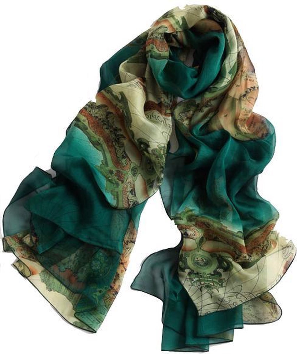 Zijden sjaal: 100% pure zijde | bol
