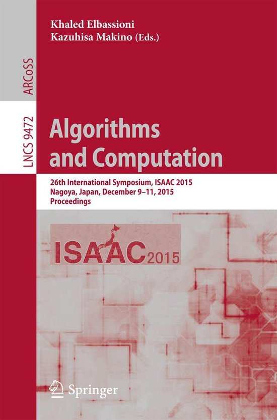 Springer Nature Proceedings Computer Science - Algorithms an ... - cover