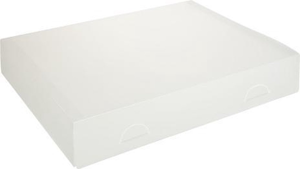 Geschenkdoos cadeaudoos 35x25x6 cm WIT (10 stuks)
