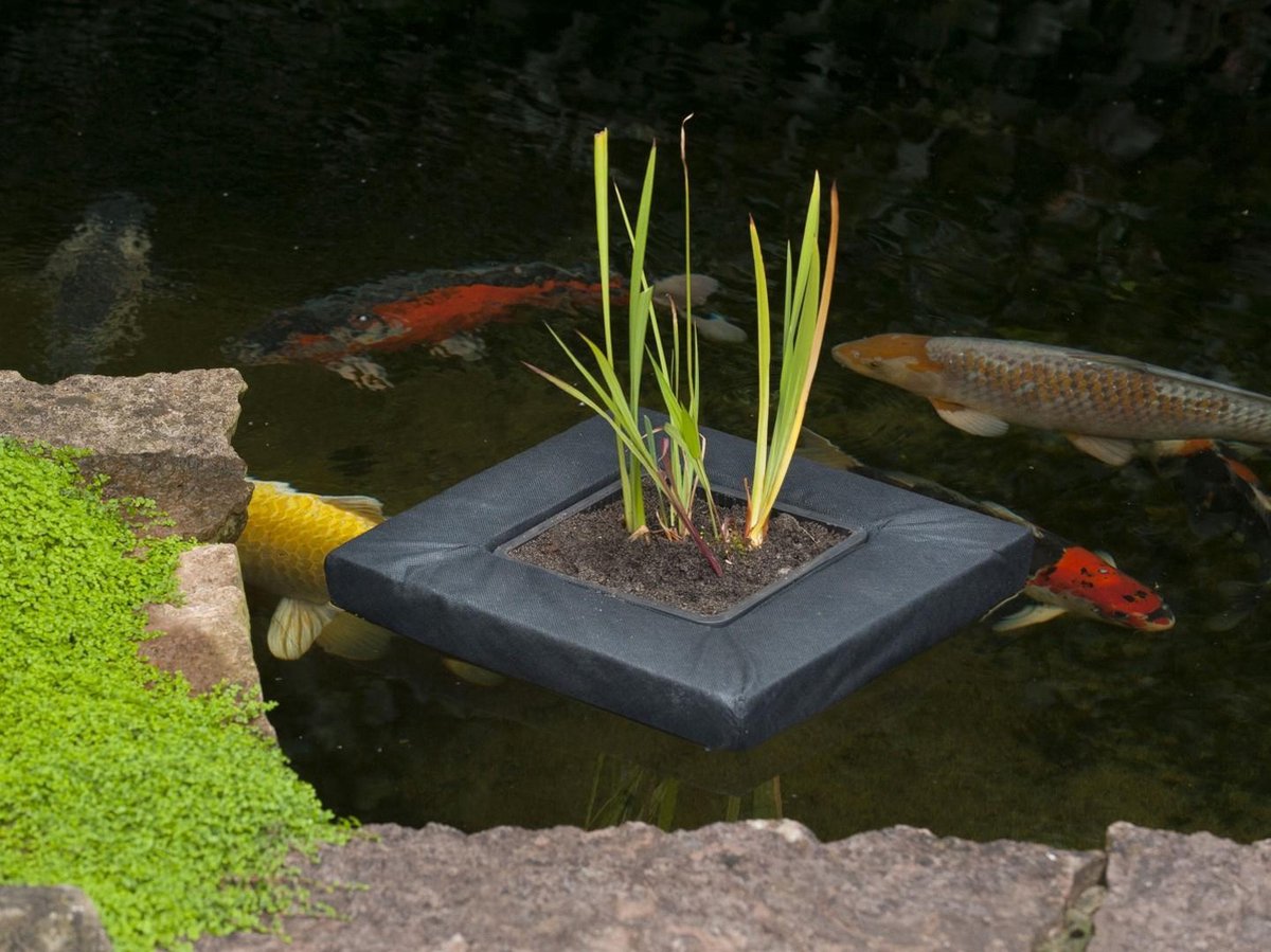 Ubbink - Drijvende plantentas vierkant 20x20cm, geschikt voor waterplantmand 11x11x11cm - Ubbink