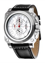 Max 5 -MAX448 - Horloge - Leer - Zwart - 45 mm