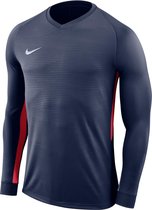 Nike Tiempo Premier LS Jersey  Sportshirt - Maat XL  - Mannen - navy/rood
