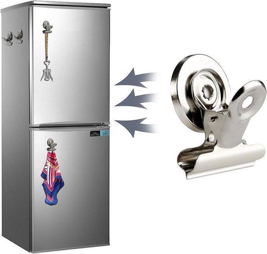 Set van 5 magneet klemmen - clips voor koelkast, thuis, kantoor | bol.com