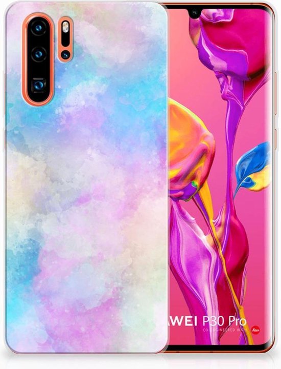 Housse TPU Silicone Etui pour Huawei P30 Pro Coque Téléphone Aquarelle Lumière