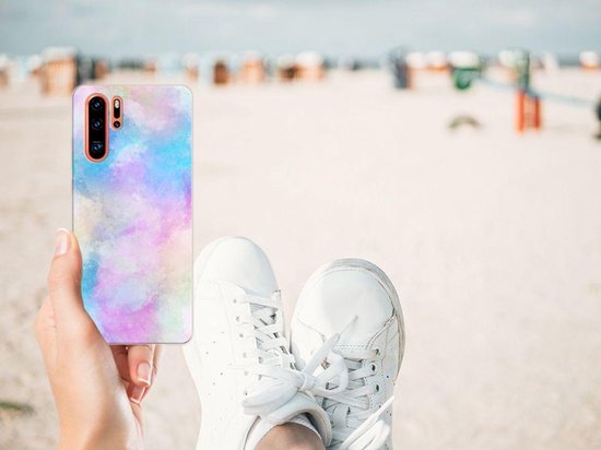 Housse TPU Silicone Etui pour Huawei P30 Pro Coque Téléphone Aquarelle Lumière