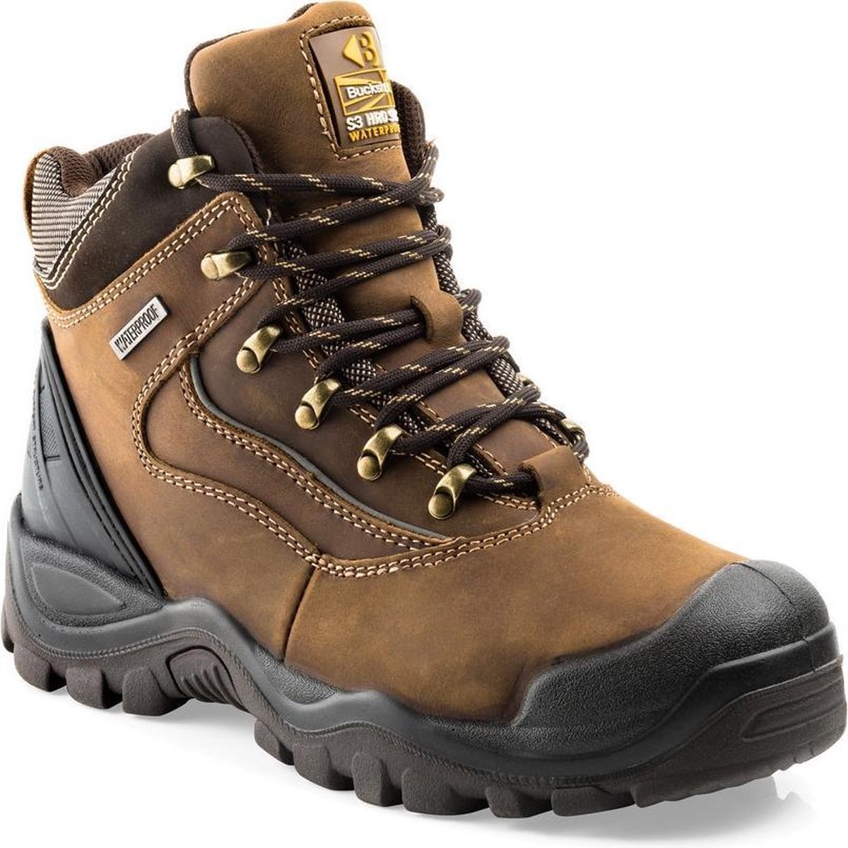 Buckbootz - Buckshot - BSH002BR - maat 42 - S3