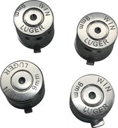 Zilver Aluminum Bullets - PlayStation PS4 Controller Buttons Knoppen