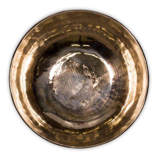 Klankschaal Ishana zwart/goud - 15 cm - 625-725 gr van Jambati. — afbeelding 2