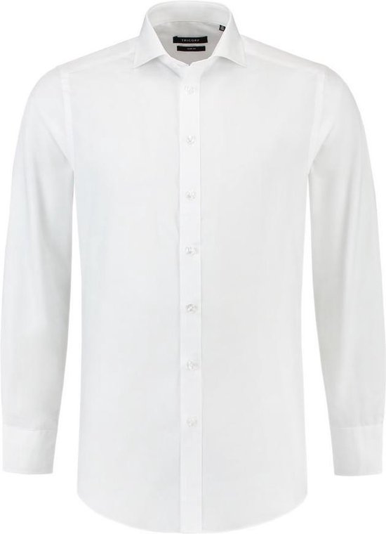 Tricorp Heren overhemd Oxford slim-fit - Corporate - 705007 - Wit - maat  42/7 | bol.com