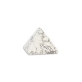 Howliet wit edelsteen piramide 25 mm