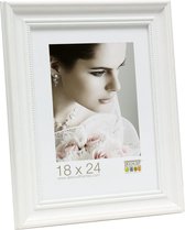 Deknudt Frames fotolijst S45HF1 - wit - parelbiesje - foto 10x15 cm