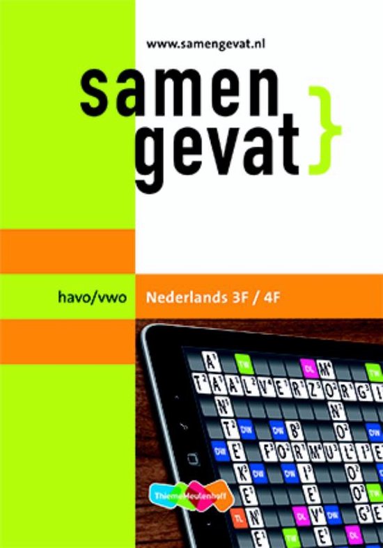 Samengevat Nederlands 3F/4F Havo/vwo - cover