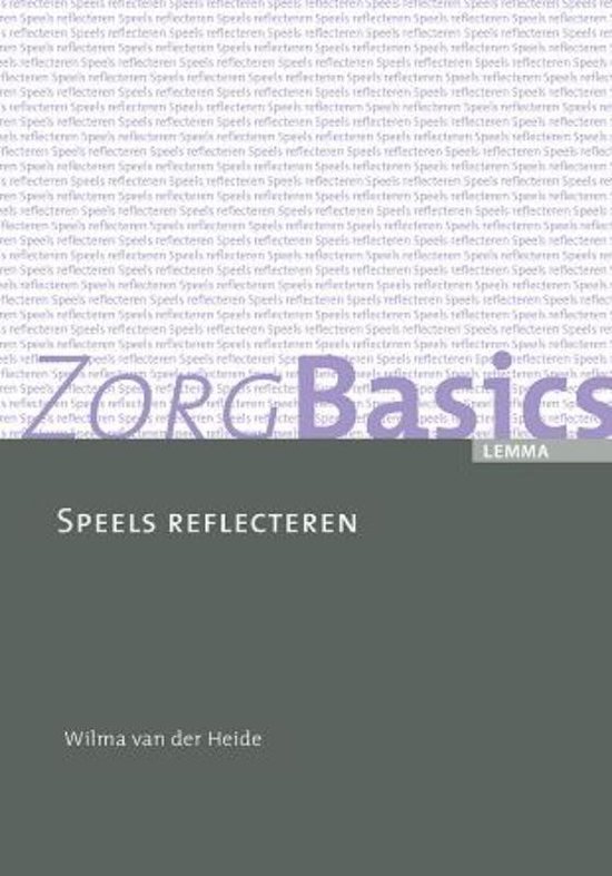 Cover van het boek 'Speels reflecteren / druk 1' van Wilma van der Heide