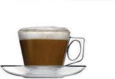 Pasabahce Barista –  koffie kopjes + Schoteltjes – 195 ml – Set van 6