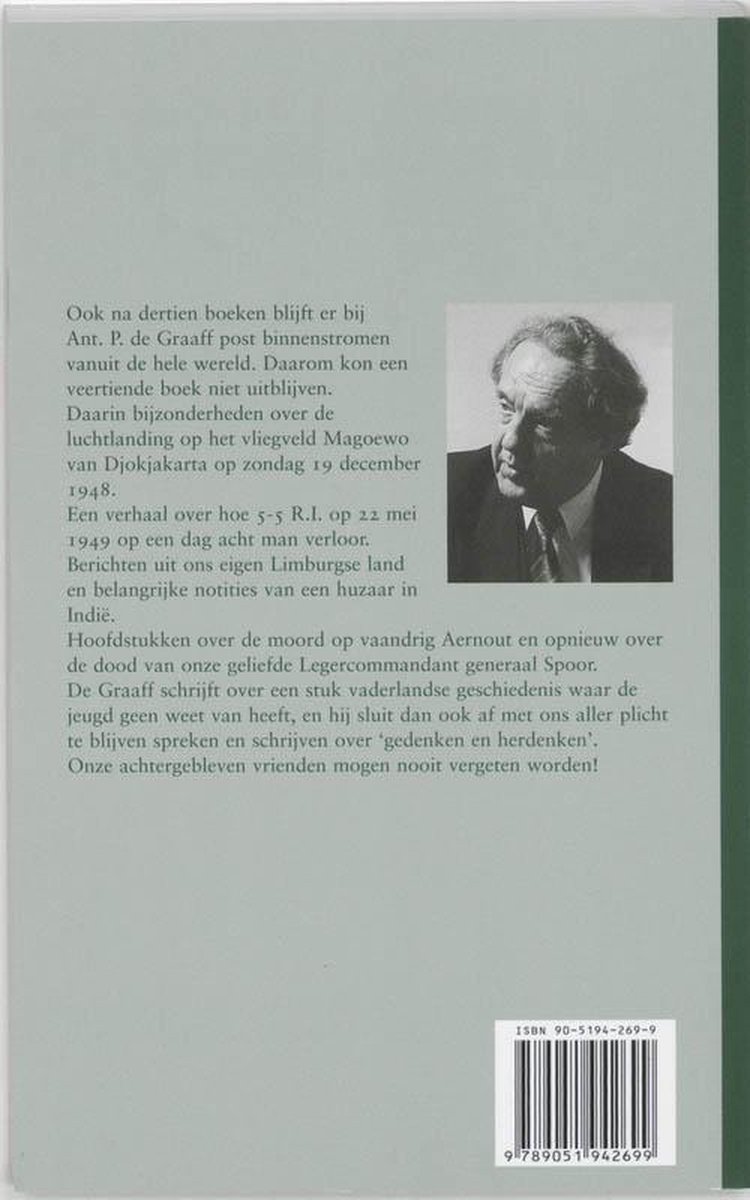 Boekomslag met portret van een man en Nederlandse tekst. ISBN.