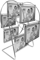 Deknudt Frames fotodraaimolen S65YG1 E12- zilver - 12 foto's 10x15 cm
