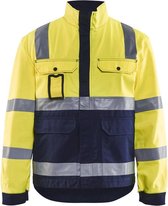 Blåkläder 4023-1804 Jack Ongevoerd High Vis Geel/Marineblauw maat XXXL