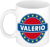 Valerio naam koffie mok / beker 300 ml  - namen mokken