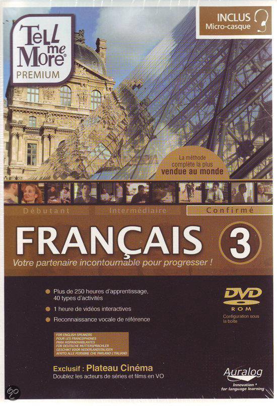 Cover van het boek 'Tell Me More Frans 3 Versie 8.0 Dvd-Rom (1x)'
