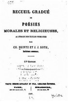 Recueil Gradue de Poesies Morales et Religieuses a l'Usage des Ecoles Primaires