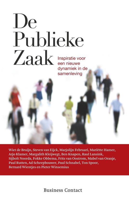 Cover van het boek 'De publieke zaak' van M. Huijbregtsen