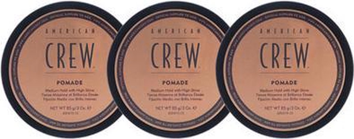 American Crew Pomade - medium Hold - 3x 85 gr