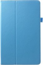 Shop4 - Samsung Galaxy Tab A 10.5 Hoes - Book Cover Lychee Licht Blauw