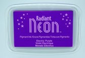 NR-000-75 Radiant Neon stempelkussen stamp pad paars purple fel stempelinkt inkt