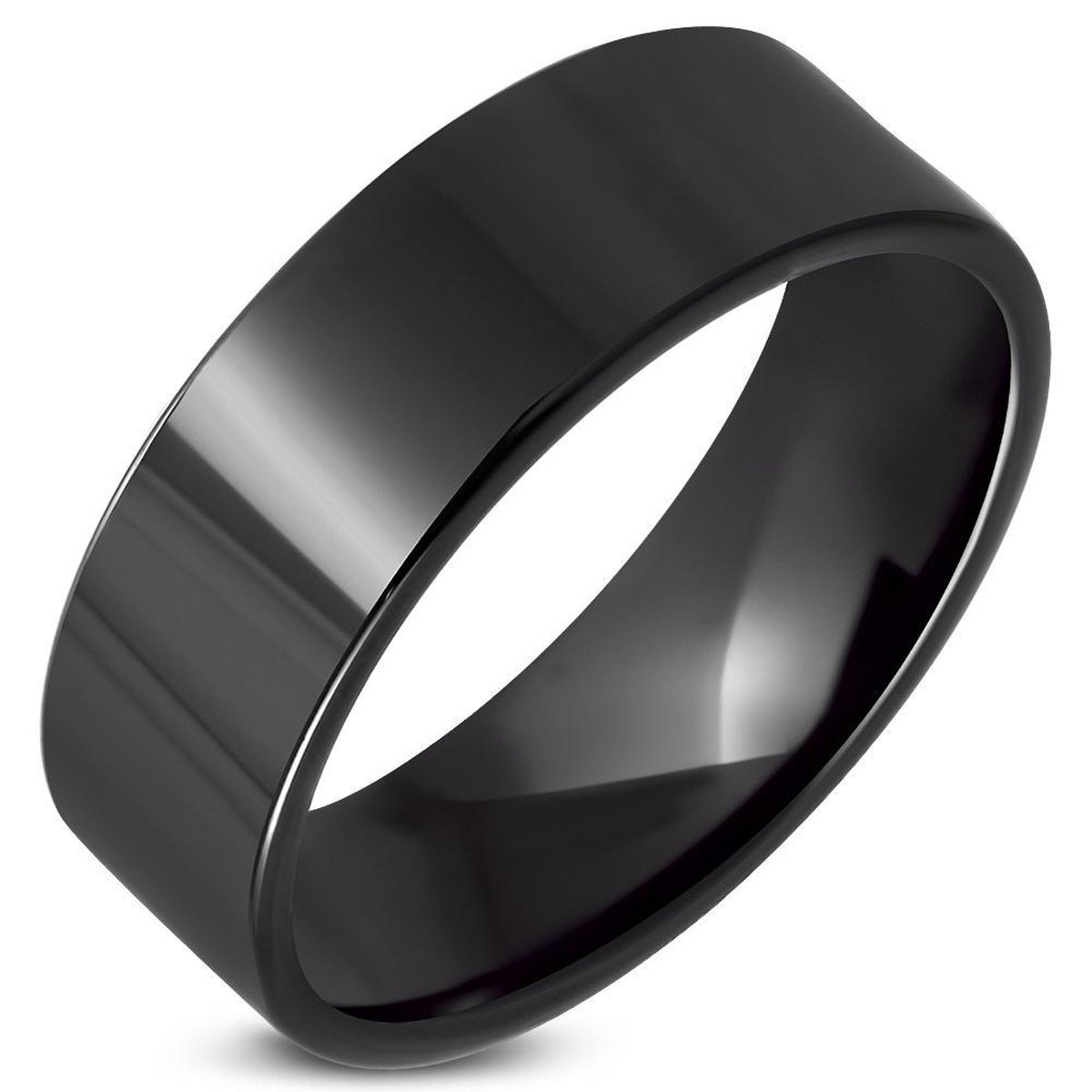 Amanto Ring Akash - 316L Staal - 8 mm - Maat 63-20mm