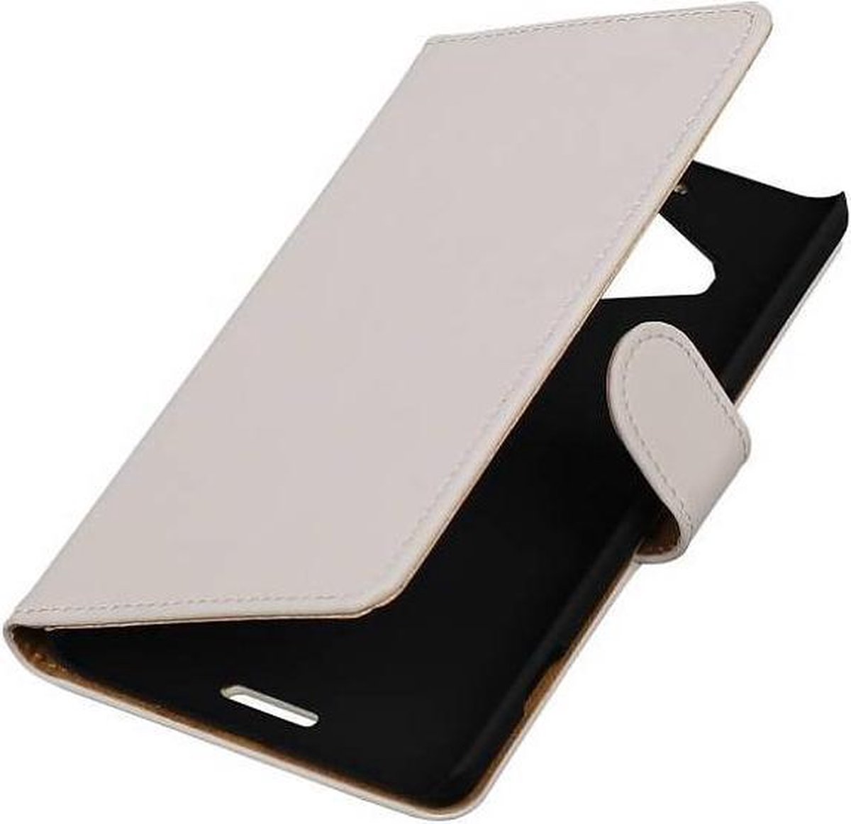 Bookstyle Wallet Case Hoesjes Geschikt voor Microsoft Lumia 950 XL Wit