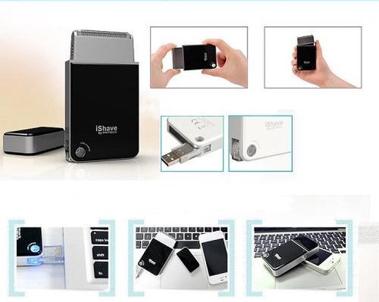Scheerapparaat voor onderweg, design, USB opladen, in doosje | bol.com