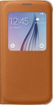 Samsung S View Cover Canvas voor Samsung Galaxy S6 - oranje