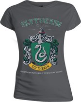 Harry Potter - Slytherin Team Vrouwen T-Shirt - Grijs - L