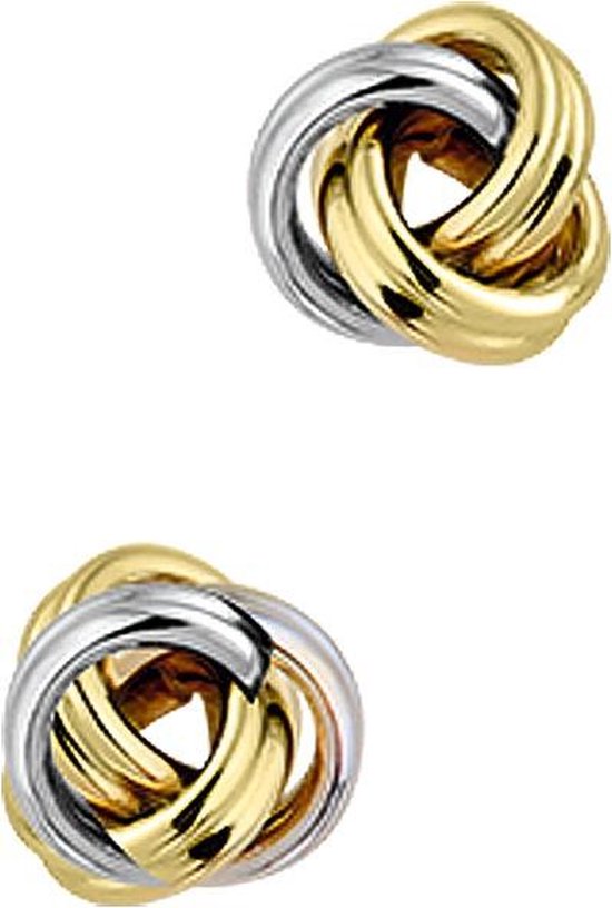 Bouton Clous d'Oreille The Jewelry Collection - Or Bicolore (14 Krt.)