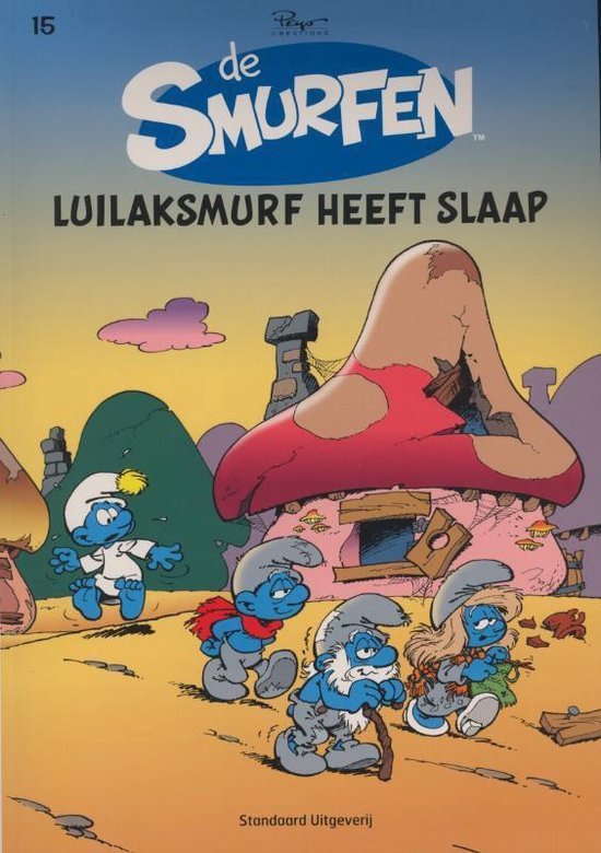 Cover van het boek 'De Smurfen 15 Luilaksmurf heeft slaap'