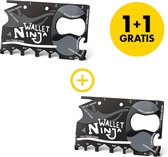 1+1 GRATIS Ninja Wallet® Creditcard Tool - Voor in je Portemonnee - Wallet Ninja - 18 in 1 Tool