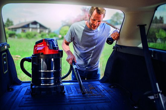 Einhell Accu nat-/droogzuiger TC-VC 18/15 Li-Solo Power X-Change (Li-Ion, 18 V, 15 L kunststof reservoir, incl. zuigslang, diverse filters, zonder accu en oplader