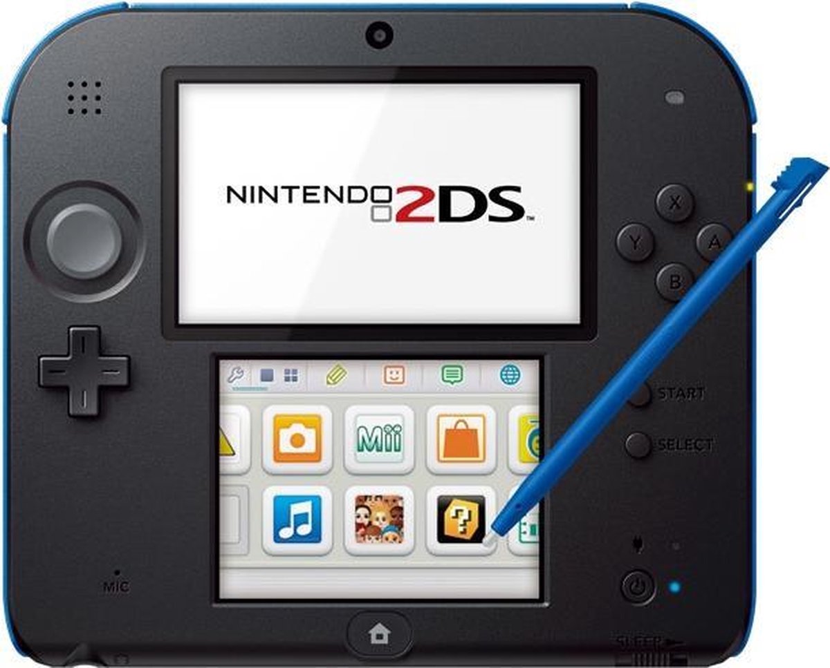 Nintendo 2DS 3.53'' Wi-Fi Zwart, Blauw draagbare game console