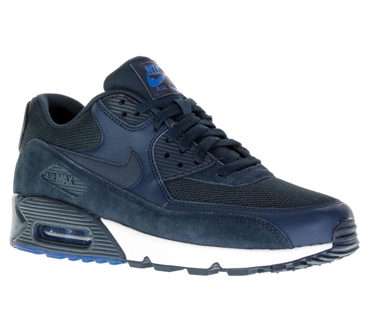 Portugees stortbui Salie Nike Air Max 90 Essential Sneaker Heren Sportschoenen - Maat 46 - Mannen -  blauw | bol.com