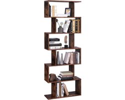 MIRA Home - Boekenkast - Opbergkast - Vintage - 190x70x24cm