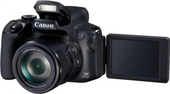 Canon PowerShot SX70 HS - Zwart - Compactcamera | bol
