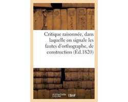 Sciences Sociales- Critique raisonnée, dans laquelle on signale les fautes d'orthographe, de construction