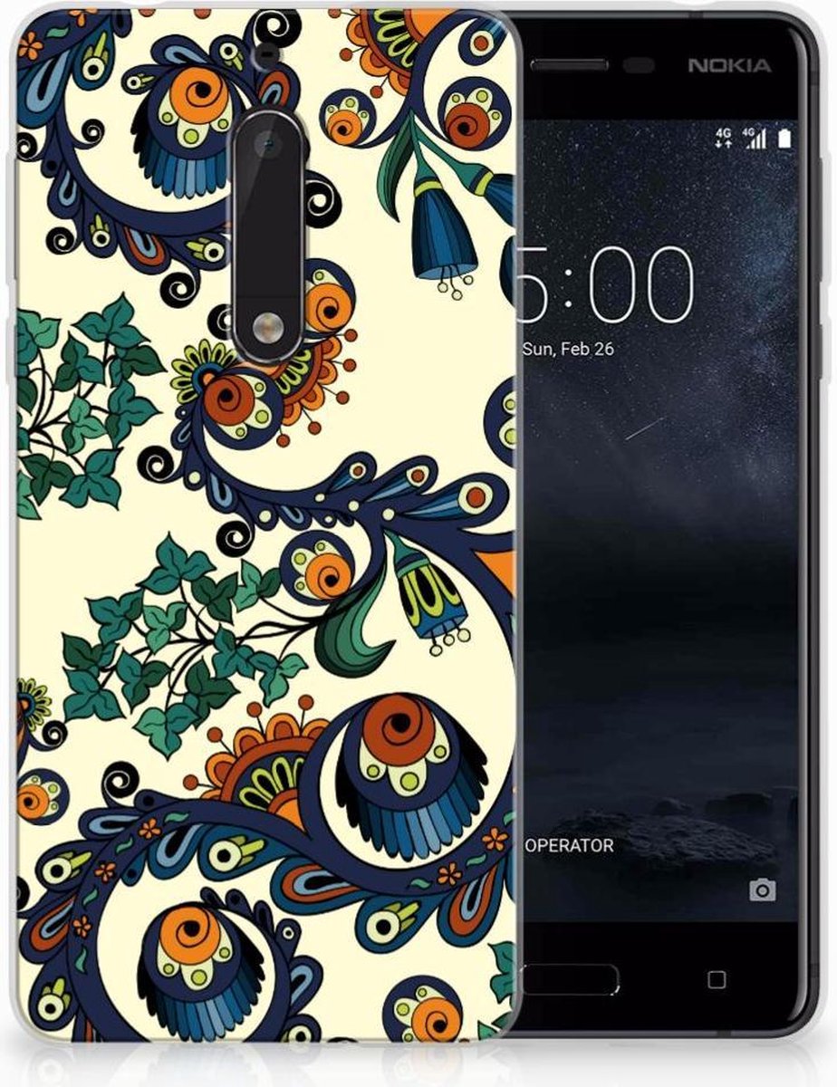 Siliconen Hoesje Nokia 5 Barok Flower