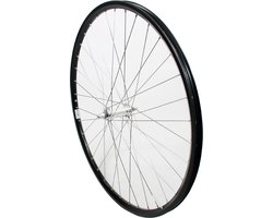 Roland voorwiel 28 vast ZAC2000 zwart RVS spk