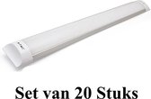 Geïntegreerde LED Buis 120cm 3000K | Warm Wit (Set van20 stuks)