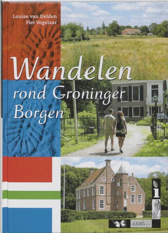 Cover van het boek 'Wandelen rond Groninger Borgen' van P. Vogelaar en Louise van Delden